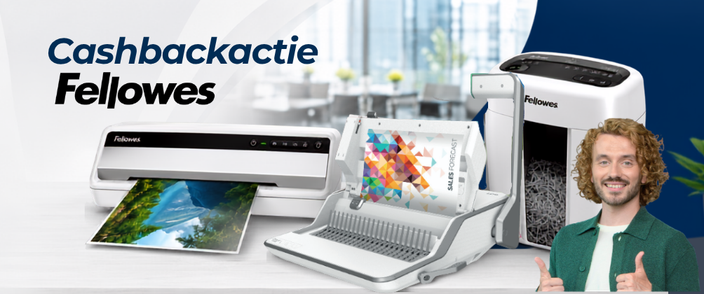 Cashbackactie Fellowes lamineer- en inbindmachines