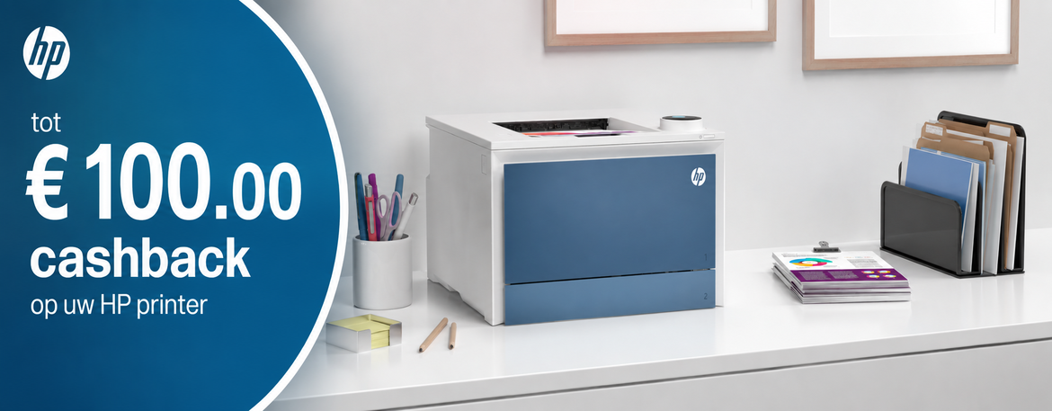 tot € 100.00 Cashback op uw HP Printer