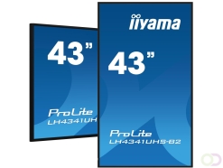 iiyama LH4341UHS-B2 beeldkrant 108 cm (42.5") LCD 500 cd/m² 4K Ultra HD Type processor Android 8.0 24/7 (LH4341UHS-B2)