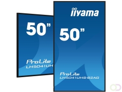 iiyama LH5041UHS-B2AG beeldkrant Digitale signage flatscreen 127 cm (50") LCD 500 cd/m² 4K Ultra HD Zwart 24/7 (LH5041UHS-B2AG)