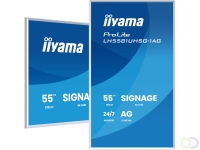 iiyama LH5581UHSG-1AG beeldkrant Digitale signage flatscreen 138,7 cm (54.6") Wifi 500 cd/m² 4K Ultra HD Wit Type processor Andr