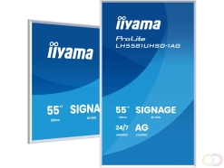 iiyama LH5581UHSG-1AG beeldkrant Digitale signage flatscreen 138,7 cm (54.6") Wifi 500 cd/m² 4K Ultra HD Wit Type processor Andr