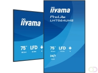 iiyama LH7564UHS-B1AG beeldkrant Digitale signage flatscreen 190,5 cm (75") Wifi 500 cd/m² 4K Ultra HD Zwart Type processor Andr