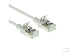 ACT Grijze 5 meter LSZH U/FTP CAT6A datacenter slimline patchkabel snagless met RJ45 connectoren (DC7005)