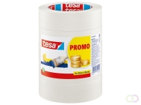 Afplaktape tesa® Economy 50mx30mm beige 5 rollen