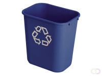 Papierbak Rubbermaid recycling medium 26L blauw