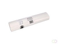 Afvalzak Cleaninq 65/25x140cm HDPE recycled T25 240L transparant rol à 10 stuks