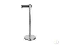 Afzetpaal Seco chrome met koord. Set van 2