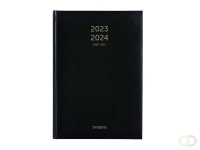Agenda 2026-2027 Brepols Bretime Lima 16maanden 7dagen/2pagina's zwart