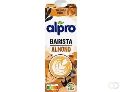 Alpro Barista plantaardige amandelmelk, 1 l, pak van 8 stuks
