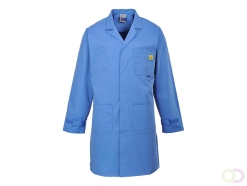 Antistatische ESD Jas maat L, "This inherently anti-static coat is ideal for environments where electrostatic resistance is requ