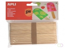 Apli jumbo houten sticks, blister met 40 stuks
