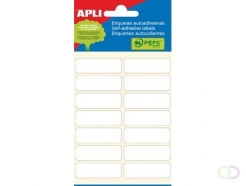 Apli witte etiketten ft 13 x 40 mm (b x h), 84 stuks, 14 per blad (2672)