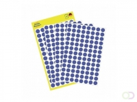 Avery Afneembare markeringspunten Ø 8 mm, blauw 3591