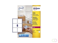 Etiket Avery L7166B-100 99.1x93.1mm blockout 600 stuks
