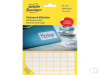 Etiket Avery 3311 16x9mm wit 2646 stuks