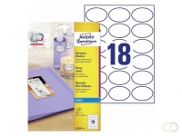 Avery Hoogglans etiketten 63,5 x 42,3 mm, wit, Inkjetprinter, permanent klevend C6079-10
