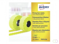 Avery Prijstang etiketten geel, permanent klevend YPLP1226