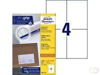 Etiket Avery 3483-200 105x148mm A6 wit 800 stuks