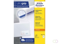 Etiket Avery 3653-200 105x42.3mm wit 2800 stuks