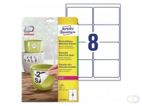 Avery Weerbestendige etiketten 99,1 x 67,7 mm, wit, Laserprinter, Kopieerapparaat, afneembaar L4715REV-20