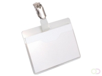 Badge Durable 8106 met clip liggend open 60x90mm