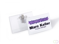 Naambadge 40x75 mm met combiklem