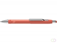 Balpen Schneider Epsilon warm oranje, blauwschrijvend