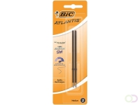 Balpenvulling Bic voor diverse balpennen medium zwart blister à 2st