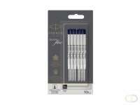 Balpenvulling Parker Quinkflow medium zwart blister à 10 stuks