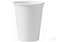Beker uit karton, 250 ml, diameter 90 mm, wit, doos van 1000 stuks