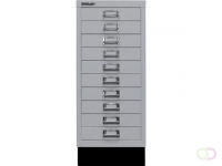 Bisley ladekast, ft 67 x 27,9 x 40,8 (h x b x d), 10 laden, lichtgrijs