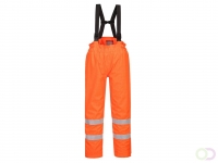 Bizflame Gevoerde Regenbroek Hi-Vis Antistatisch FR maat Medium, Orange
