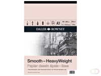 Tekenpapier Daler-Rowney Smooth Heavyweight 220gr A3 natuurlijk wit