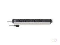 Brennenstuhl Alu-Line 19" PDU 10A met 12x C13 stopcontacten en C14 UPS-stekker