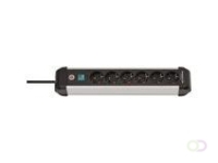 Brennenstuhl Alu-Line PDU 16A met 6x Type F stopcontacten met schakelaar