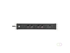 Brennenstuhl Premium Web-Line Internet 19" PDU 16A met 4x Type F stopcontacten, Main-Follow functie, LAN stopcontact