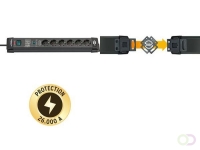 Brennenstuhl Premium-Line, stekkerdoos, 6 sockets, 1.8m, zwart, met schakelaar en overspanningsbeveiliging