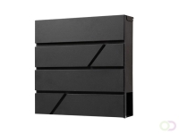 Brievenbus BRASQ PB200 Deluxe Zwart 37,5x11x36,5 cm