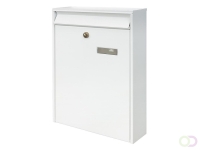 Stalen brievenbus Leipzig Wit 28,4 x 10,4 x 39,7 cm