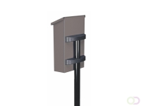 Brievenbuspaal vrijstaand Zwart 150 cm