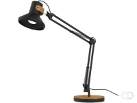 Unilux bureaulamp Baya Bamboo, LED-lamp, zwart