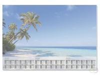 Bureauonderlegger SigelBeach, 59,5x41cm, 80 grams papier, 30 vel, 3-jaars kalender..23/24/25