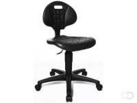 Topstar kruk Tec 20, zonder voetring, met wieltjes, zwart