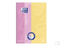 Collegeblok Oxford Touch duo A4 lijn/ruit 5mm 160 pagina's