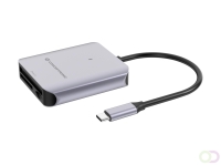 Conceptronic BIAN09G geheugenkaartlezer USB 3.2 Gen 2 Type-C Grijs (BIAN09G)