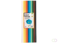 Crêpepapier Folia 50x200cm 10 rollen basiskleuren