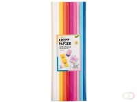 Crêpepapier Folia 50x200cm 10 rollen mixkleuren