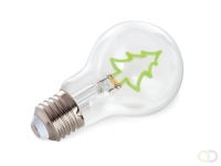 Ledlamp, kerstboom, decoratief, groen filament, 2 W, E27, 60 lm, 25000 branduren
