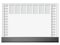 Designonderlegger Sigel Office 26/27 59,5x41cm dag/week- planner 40 vel 80 grams